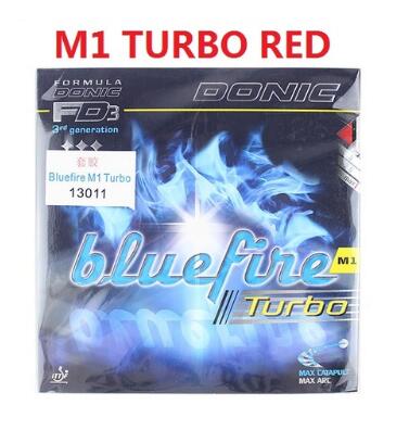 Donic Originele Blue fire M1/M2/M3 Bluefire Pips-in BLAUW SPONS Tafeltennis Rubber Sterke Spin puistjes In Ping Pong Rubber: M1 TURBO red