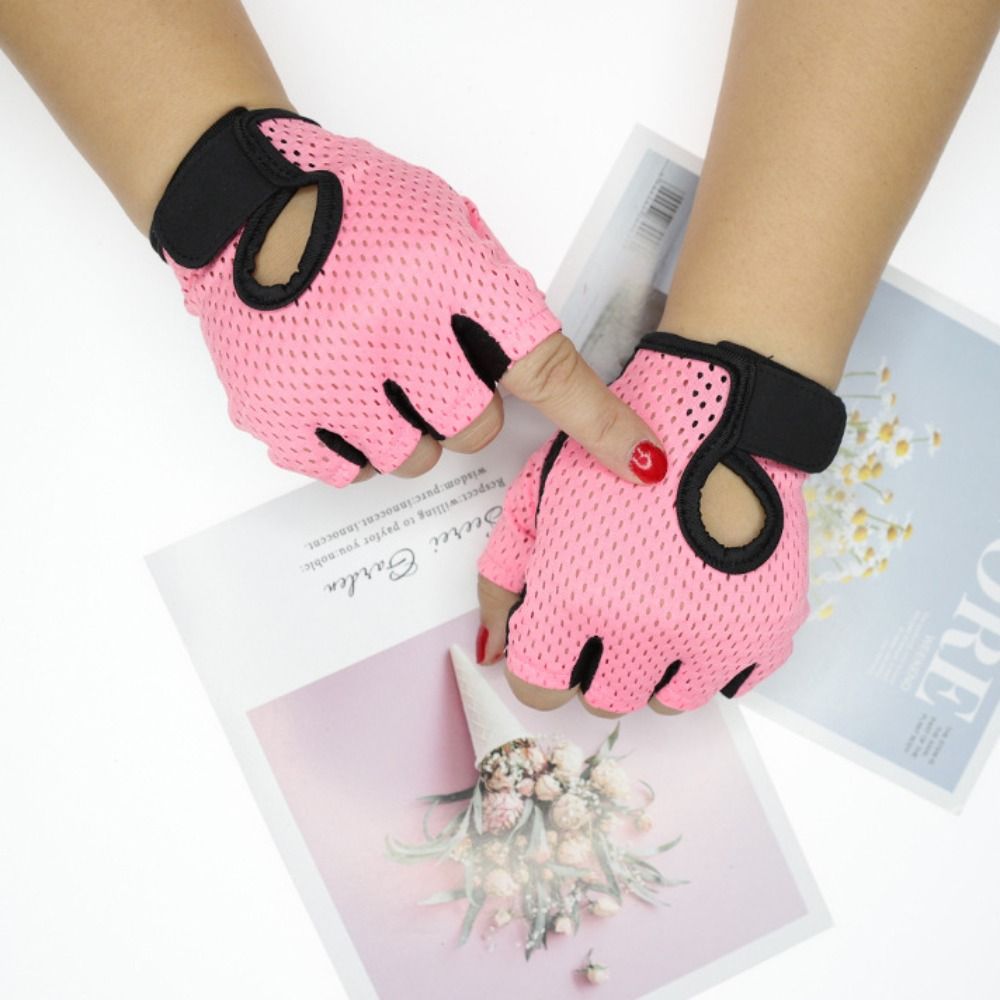 Guantes sin dedos para entrenamiento de culturismo, antideslizantes, transpirables, para Fitness, gimnasio, para hombre y mujer