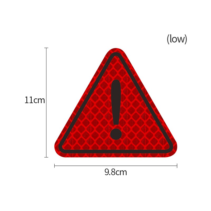 Night reflector Collision avoidance warning Glow stick Triangle sign For car motorcycle bicycle Children's backpack pram