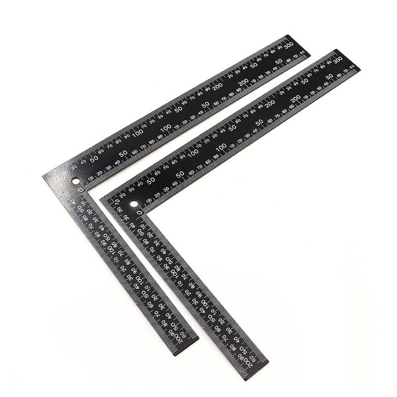 90 Degree Right Angle Square Ruler Measuring Angle Right Angle Stainless Steel Rustproof Woodworking Leather DIY