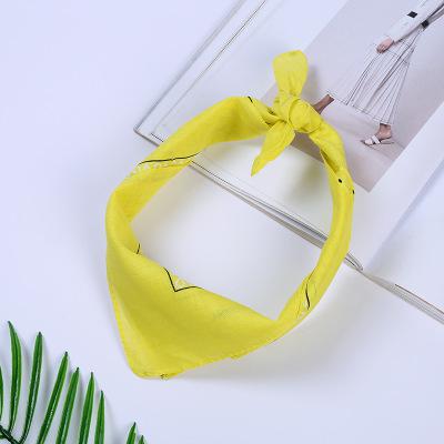 2020New Aangekomen Unisex Hip Hop Zwarte Bandana Mode Hoofddeksels Haarband Sjaal Pols Wraps Vierkante Sjaals Afdrukken Zakdoek: 19