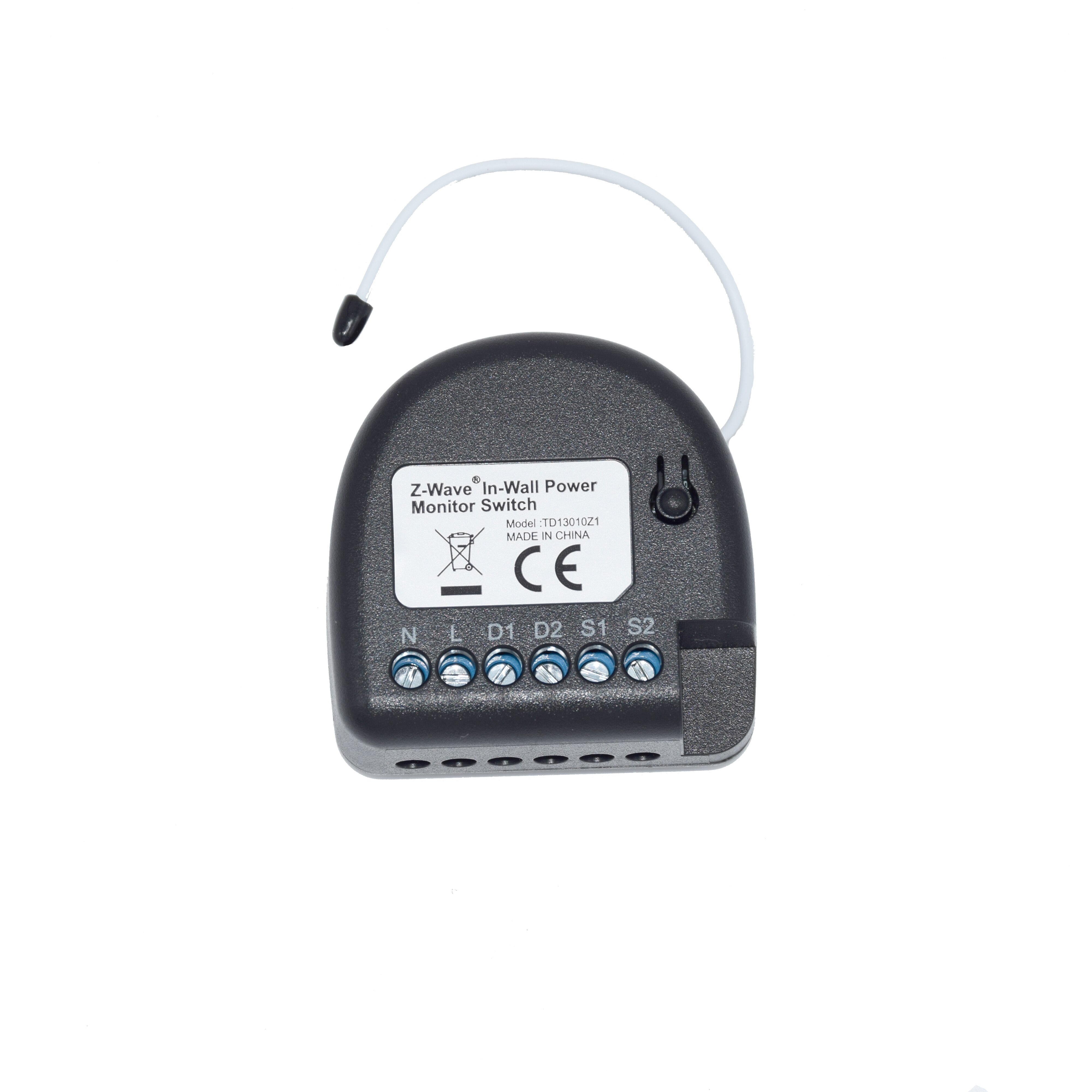 Z-Wave Plus In Muur Rolluik Schakelaar Module Controller Nul Kruising Met Energie Meter Monitor Functie