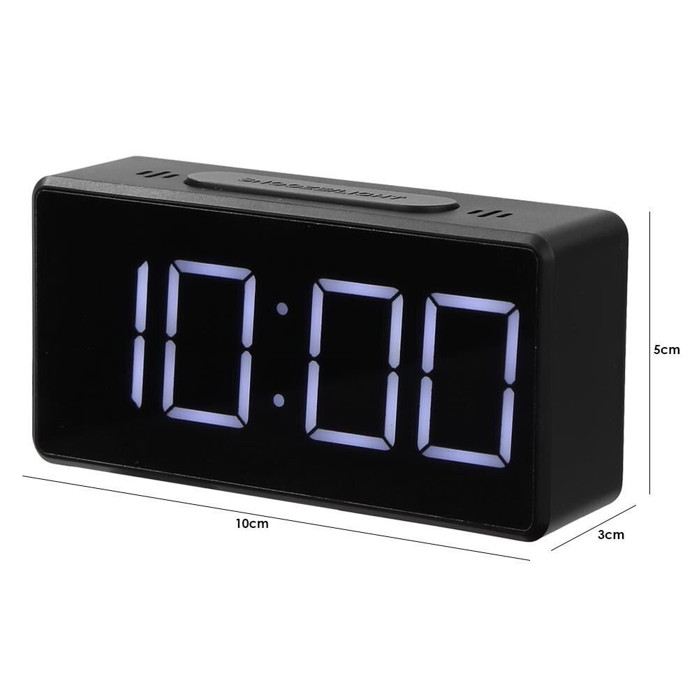 Digital Alarm LED Clock Snooze Table Clock Electronic Clock Desk Alarm Clock USB Timer Calendar °C-℉ Thermometer Desktop Clocks