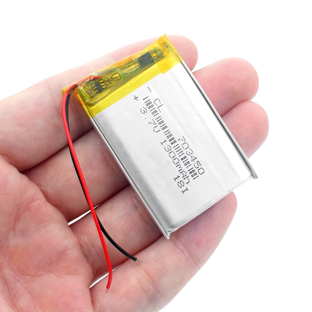 3.7V lithium polymer battery 703450 1300MAH Rechargeable Li-ion Cells With PCB For DVD MP3 MP4 MP5 GPS Bluetooth Speaker Tablet