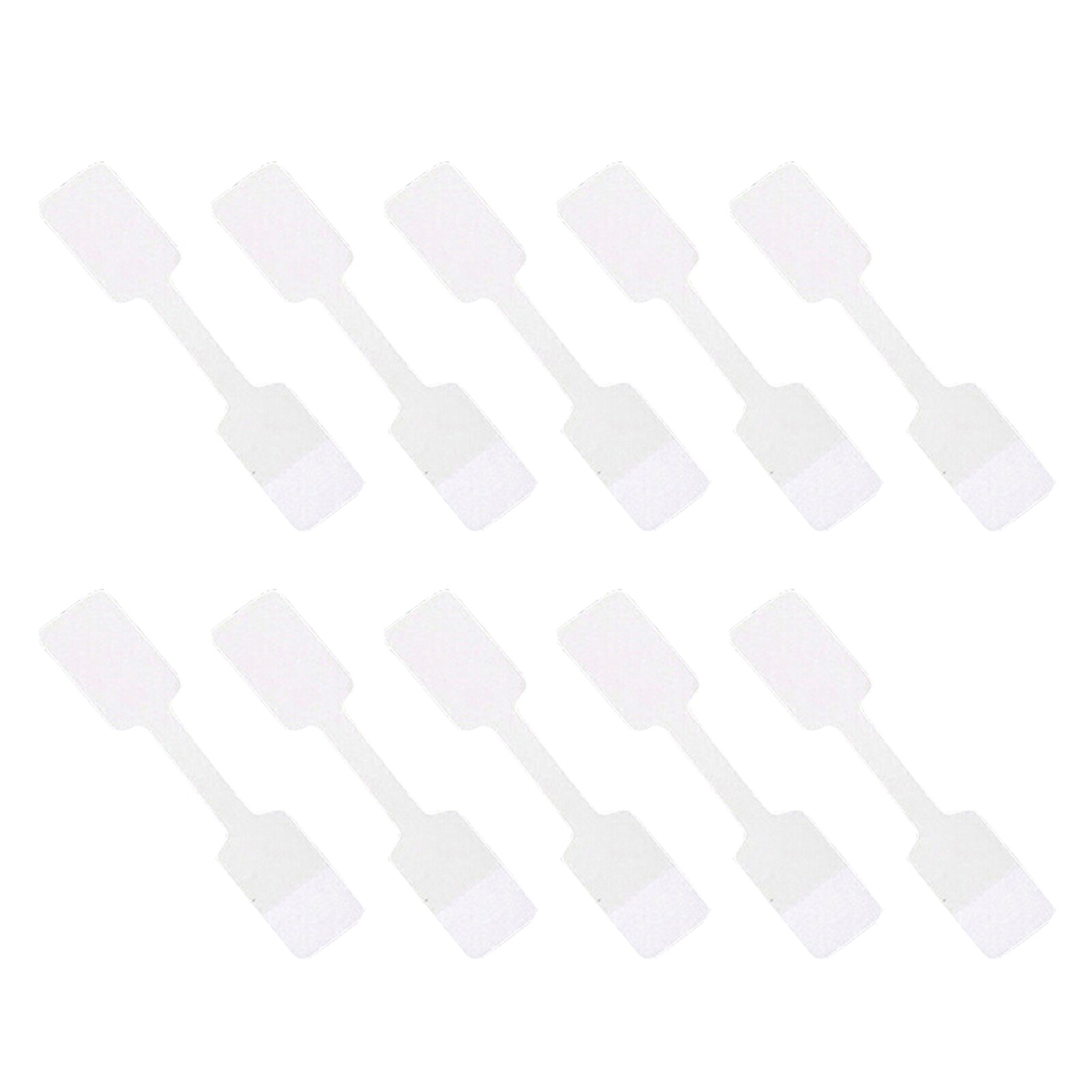 10 Stuks Sieraden Diy Papier Voor Kleding Winkel Briefpapier Quadrate Blank Duurzame Display Zelfklevende Grootte Label Effen Prijskaartje