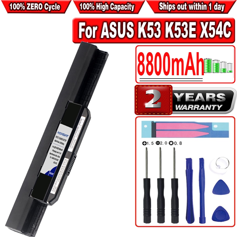 8800Mah K53u Batterij Voor Asus A32 K53 A42-K53 A31-K53 A41-K53 A43 A53 K43 K53 K53S X43 X44 X53 X54 x84 X53SV X53U X53B X54H