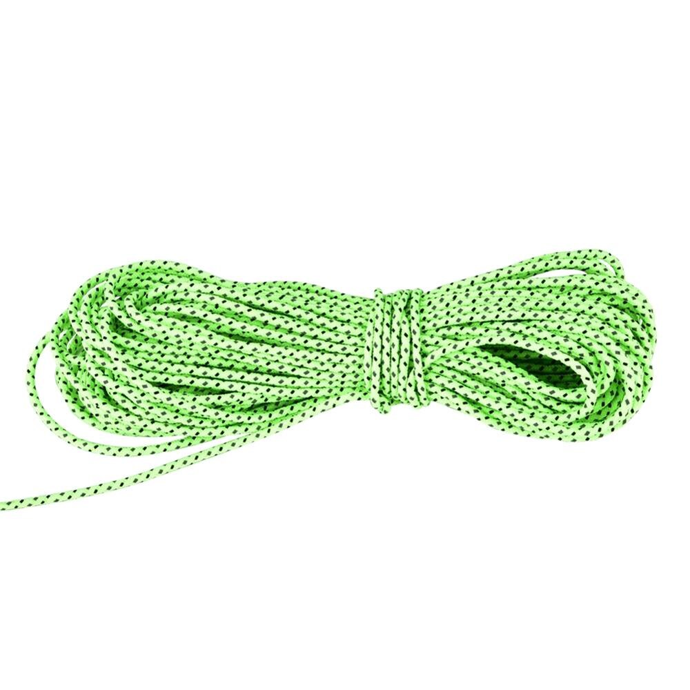20/50m reflekterende telt reb nylon telt line snor paraply paracord reb camping vandre telt tilbehør: 20 mx 2.5mm