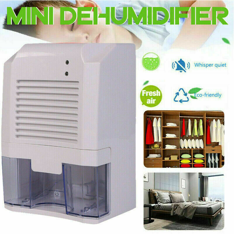 Electric Mini Dehumidifier Portable 800ML Air Dryer for Bathroom Basement Kitchen Office Absorbing CaravanCar RV Garage: Default Title