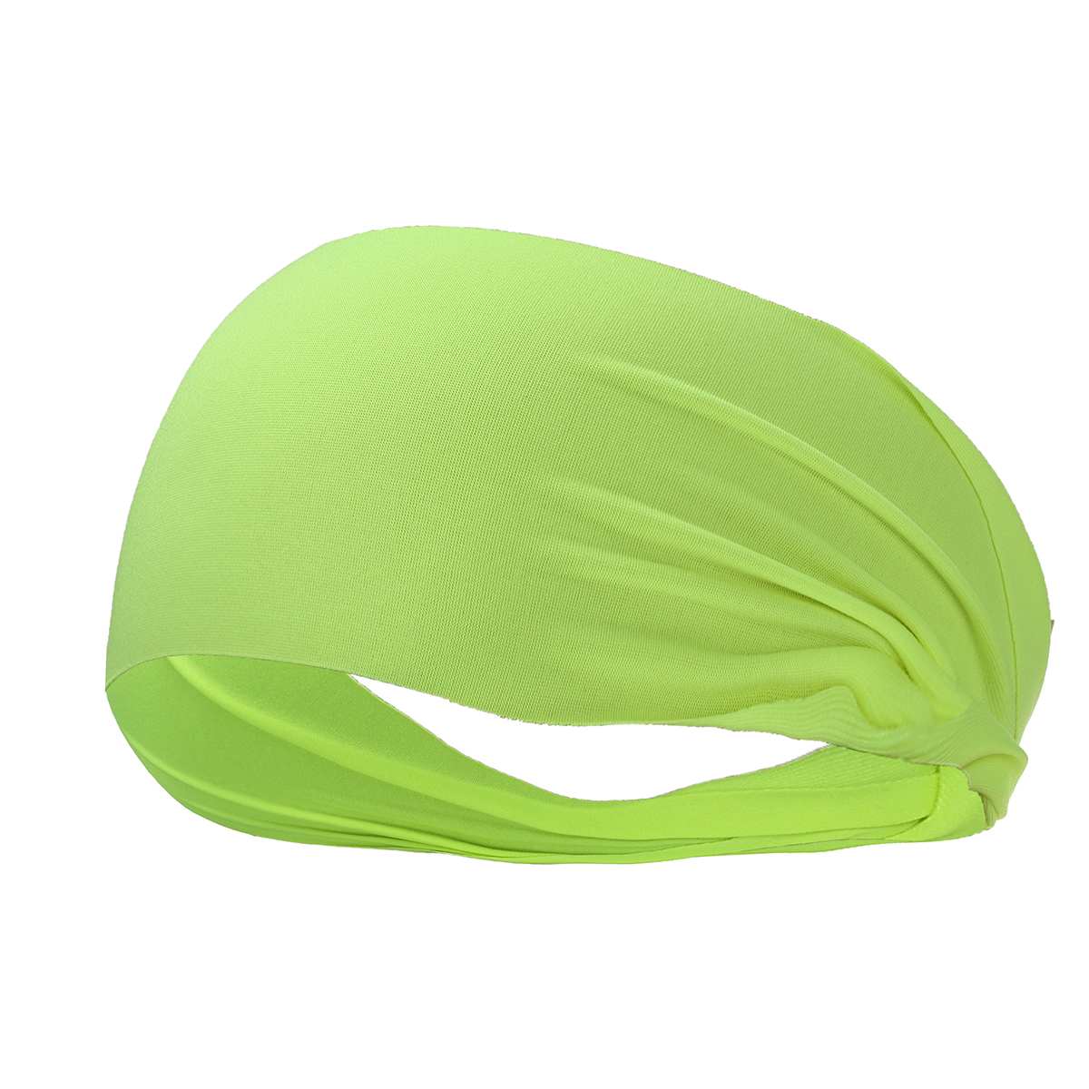 Mode Unisex Effen Kleur Hoofdband Haar Elastiekjes Voor Mannen Vrouwen Stretch Outdoor Fitness Hoofd Bands Haarband Voor Sport: Fluo Yellow
