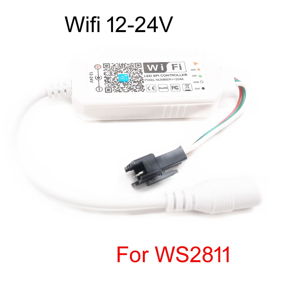 DC5V 12V 24V RGB Led Wifi Controller RGBW RGBWW Bluetooth WiFi LED controller For 5050 2835 WS2811 WS2812B led strip Magic Home: Wifi Pixel 12-24V