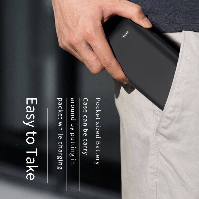 For iPhone 13 Pro Max 12 11 Pro 20000mAh External Silicone Portable Battery Power Case Band Charger Backup Cover