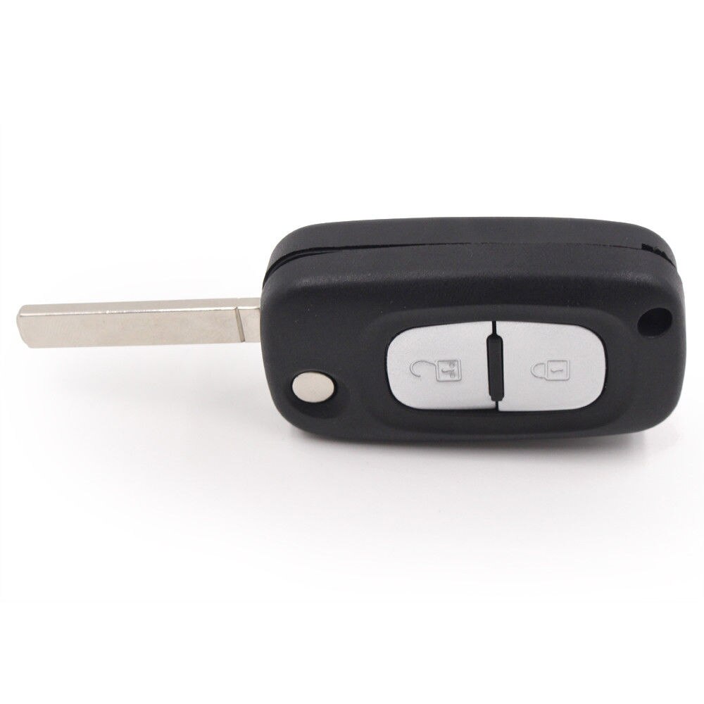 KEYECU – clé télécommande de remplacement à 2 boutons, 433MHz, pour Renault Clio 3, Kangoo, Master,Twingo, Modus P/N: 1618477A, PCF7961