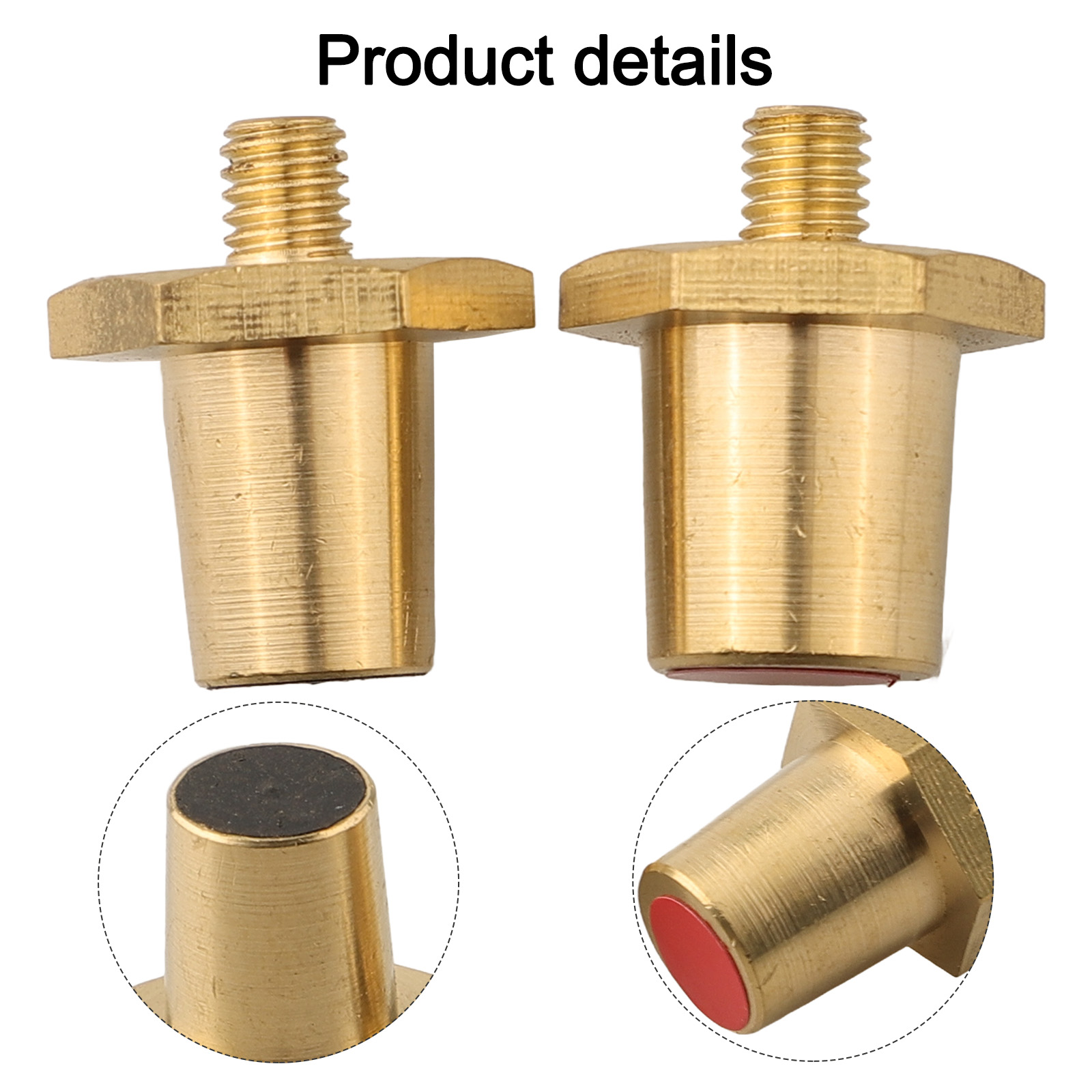 2pcs M6 Battery Terminal Adapter Brass Battery Pole For Lithium Car Batteries M6 Lithium Car Replacement Accessories