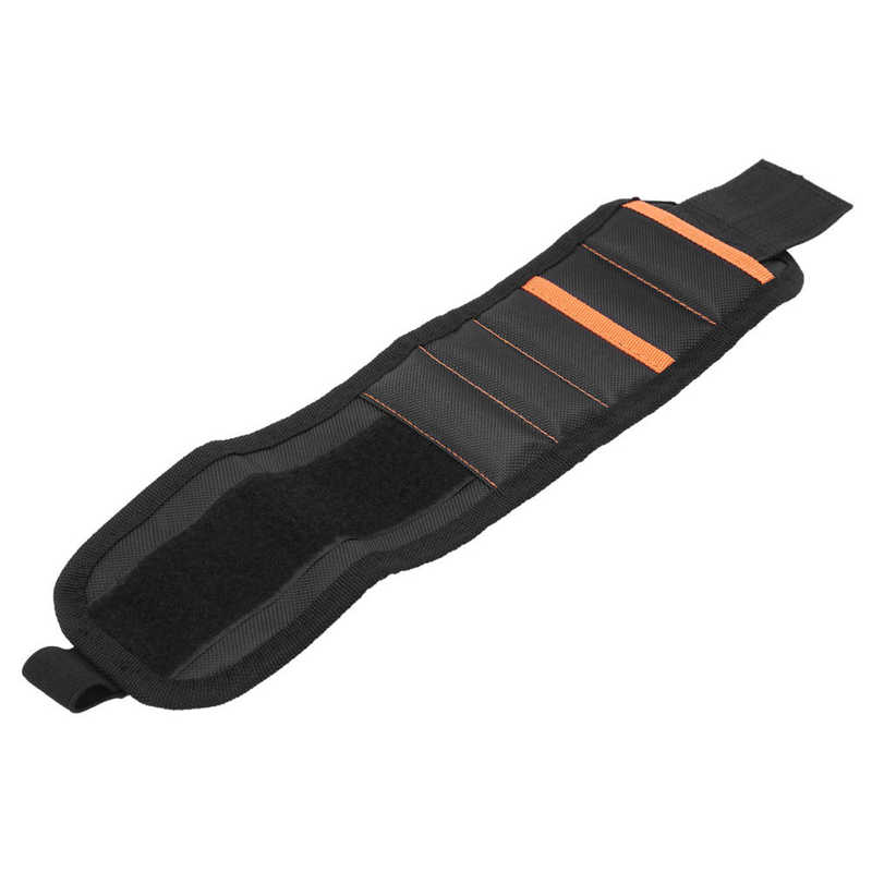Tool Wristband Pocket Style Five Row Magnetic Wristband Multi‑function Portable Wrist Tool Magnets Nylon Magnetic Wrist