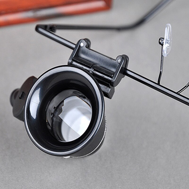 20x Vergrootglas Met Led Verlichting Glazen Vergrootglas Voor Horloge Reparatie Verrekijker Loupe Sieraden Reparatie Tool Herramientas