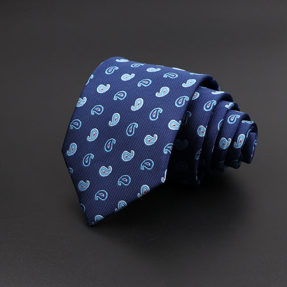 Mannen Stropdas Klassieke Effen Kleur Streep Plaid 8Cm Jacquard Marine Stropdas Accessoires Dagelijkse Slijtage Das Wedding Party