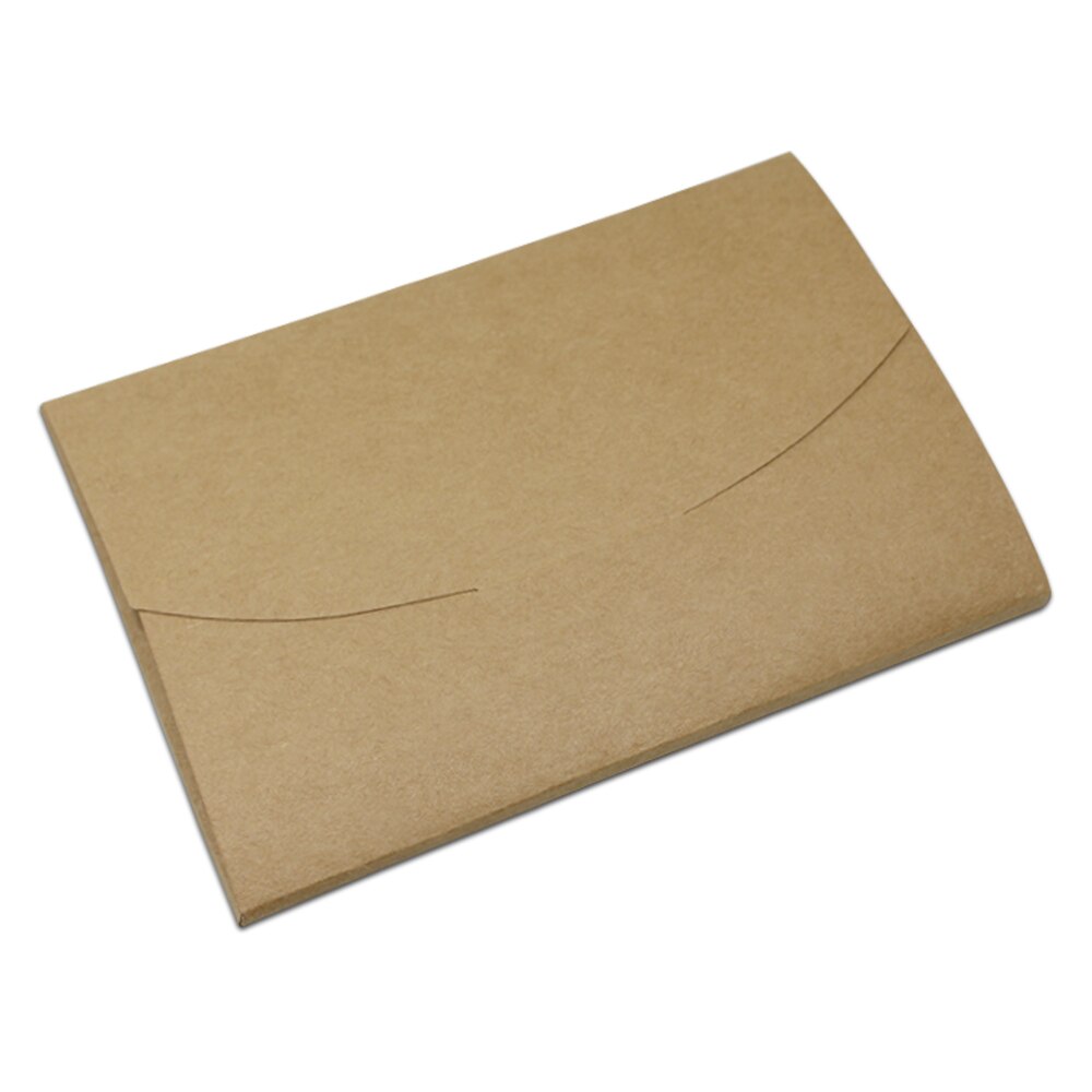 Various Brown Vintage Kraft Paper Postcard Storage Box Foldable