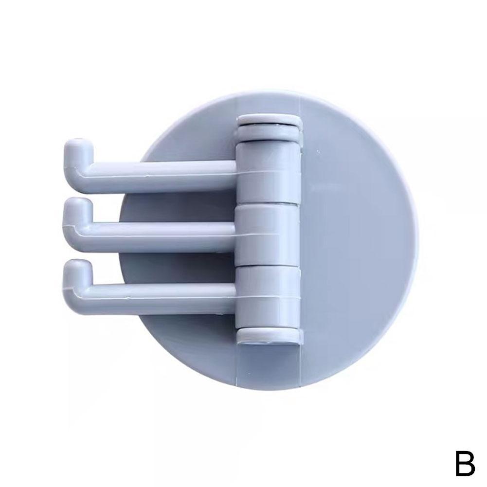 Draaibare Naadloze Zelfklevende Haak Sterke Lager Stok Haak Keuken Keuken Haken Benodigdheden Badkamer Hanger Muur B1W4: B