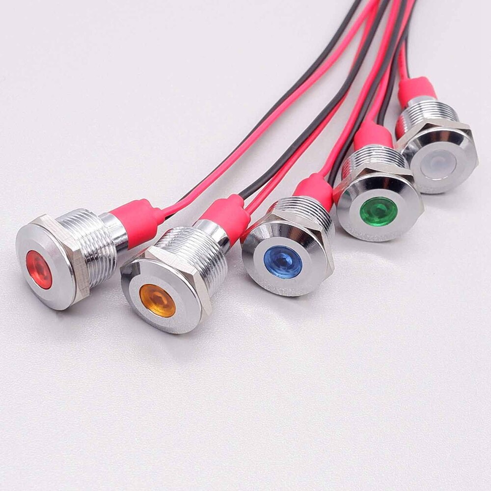 12mm With Wire LED Signal Light Power Supply Indic... – Grandado