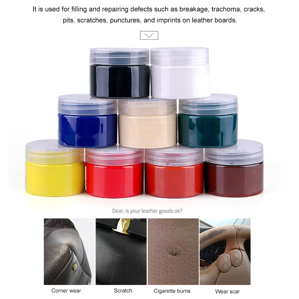 50 ml Auto Leather Scratch Paint Care Scratch Remover Repair Tool for Scratches on Seat Coat Internal cleaner
