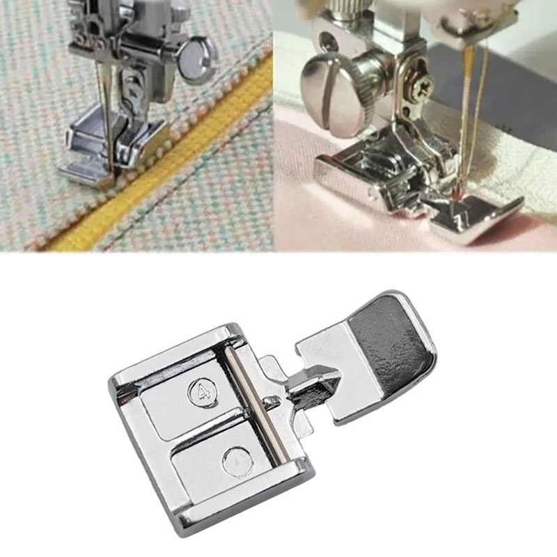 6 Style Zipper Sewing Machine Foot Invisible Zipper Foot Household Sewing Machine Parts For Brother Singer janome Stitching Tool: light yellow