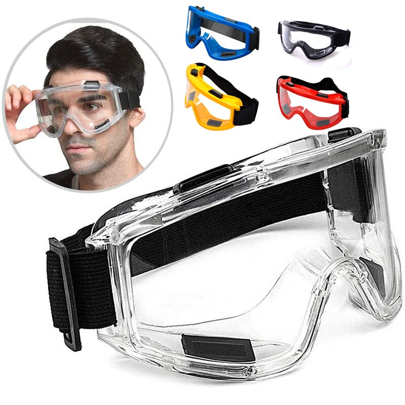 Gafas protectoras transparentes de seguridad, lentes de trabajo a prueba de viento, antisalpicaduras, para investigación Industrial, ciclismo y equitación