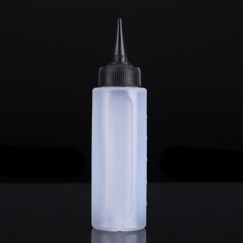 Bouteille en plastique avec bouchons torsadés, échelle à pression, à usage domestique ou Salon de coiffure, Pot de nettoyage sec et lavage de cheveux de 150ml