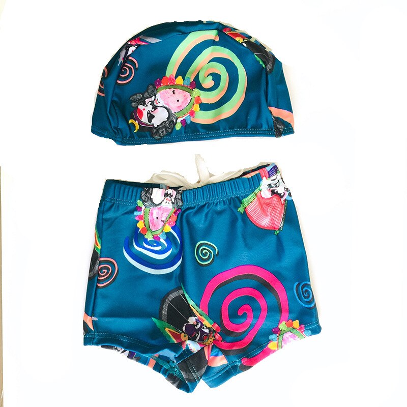 Bañadores cortos de playa para niños de 16-32kg, traje de baño de dibujos animados de secado rápido, YZN20014