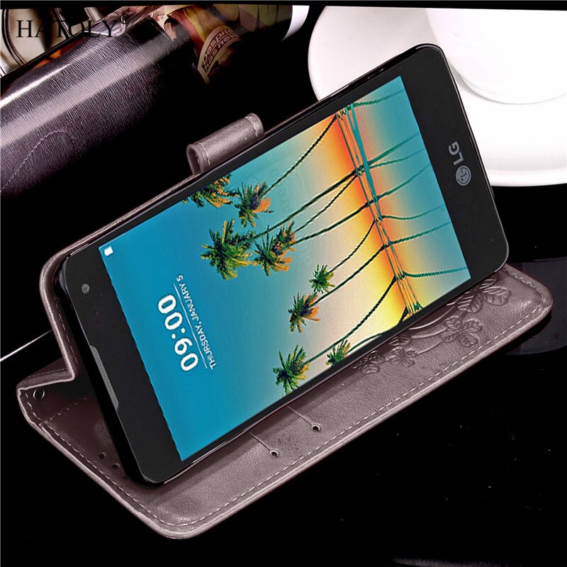 HATOLY For Phone Case LG K3 Cover 4.5'' Flip PU Leather & TPU Holster Case For LG K3 Case K3 Funda With Card Slot