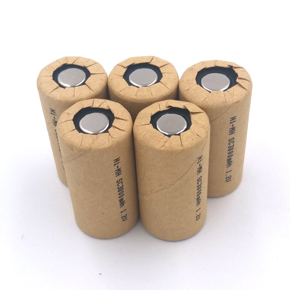 Ni-Mh SC3000mAh 10pcs NIMH SC3.0Ah Power Cell rechargeable battery cell power tool battery cell discharge rate 10C-15C