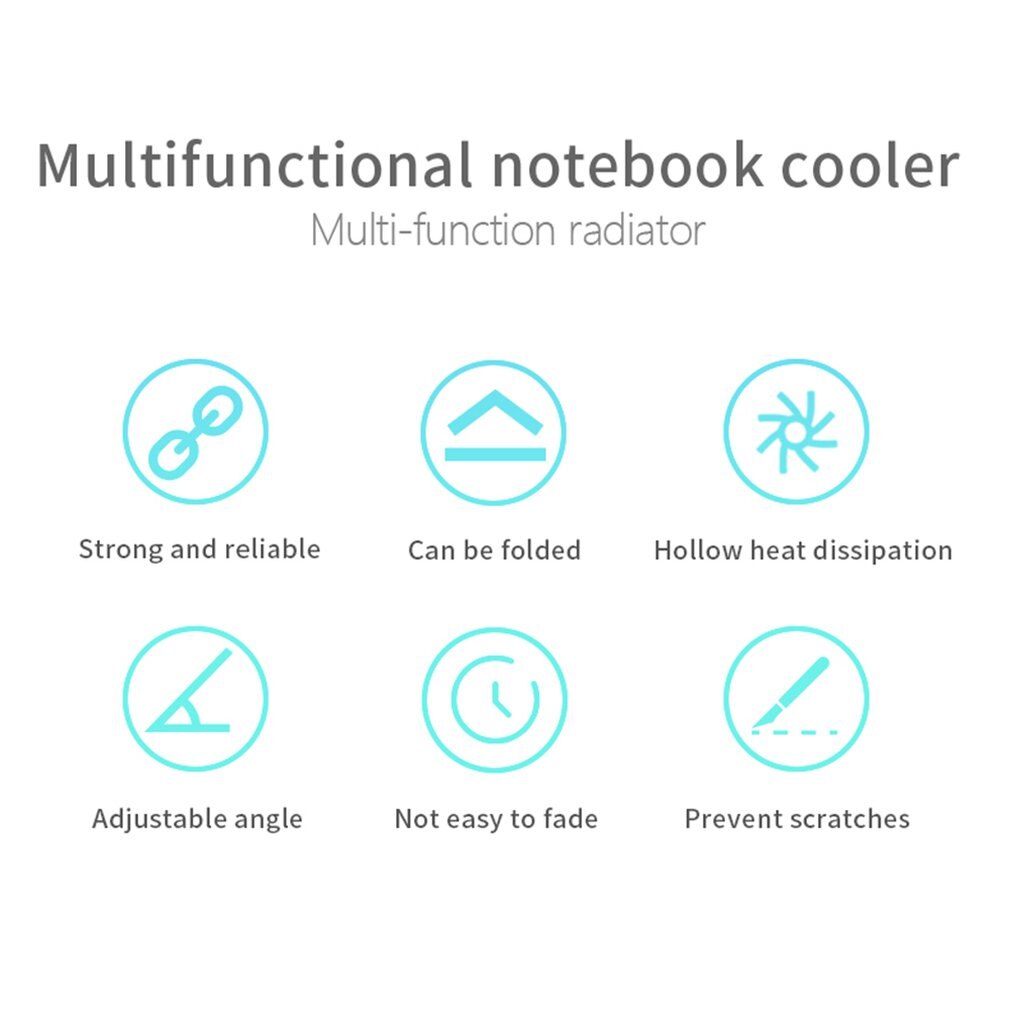 Adjustable Foldable Laptop Stand Non-Slip Desktop Notebook Holder 360 Degree Rotatable Chassis Laptop Stand