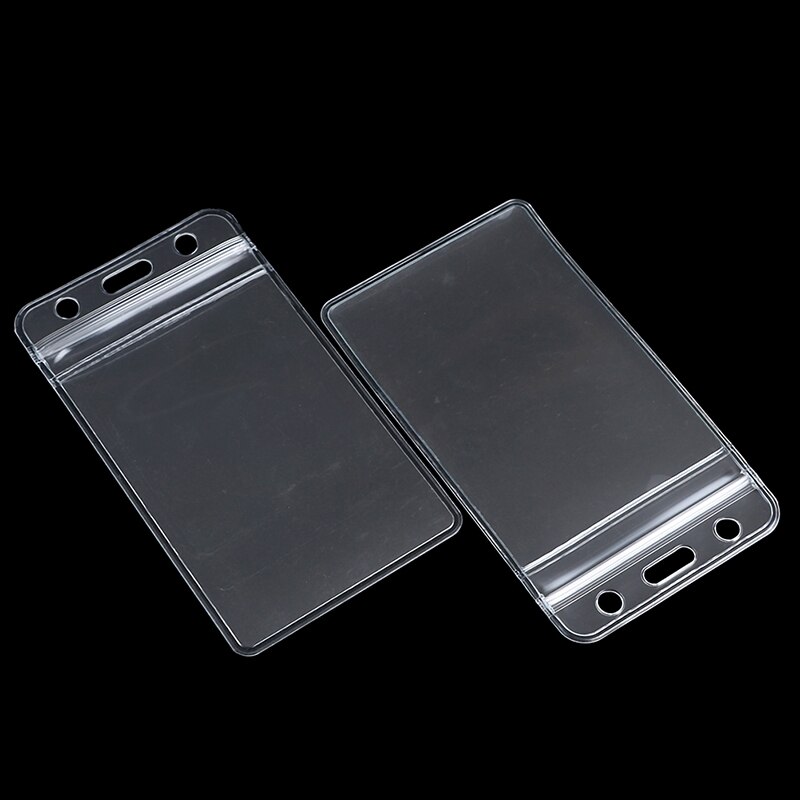 10Pcs/lot Vertical Transparent Vinyl Plastic Clears ID Card Bag Case Badge Holder Accessories