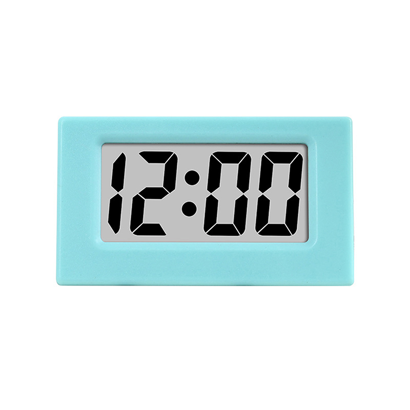 1pc Mini Car Dashboard Digital Clock Portable Cute Electronic Digital Clocks Student Desktop Clock Home Office Bedroom Decor: Red