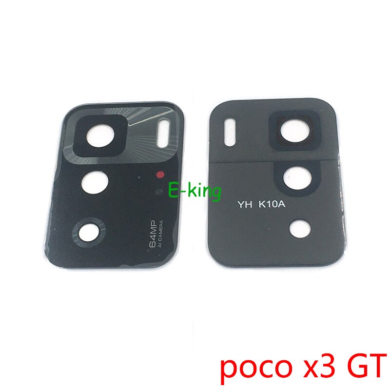 2PCS Rear Back Camera Glass Lens Cover For Xiaomi Mi Poco X3 M3 GT NFC Pro F1 F2 F3 With Ahesive Sticker Replacement Parts