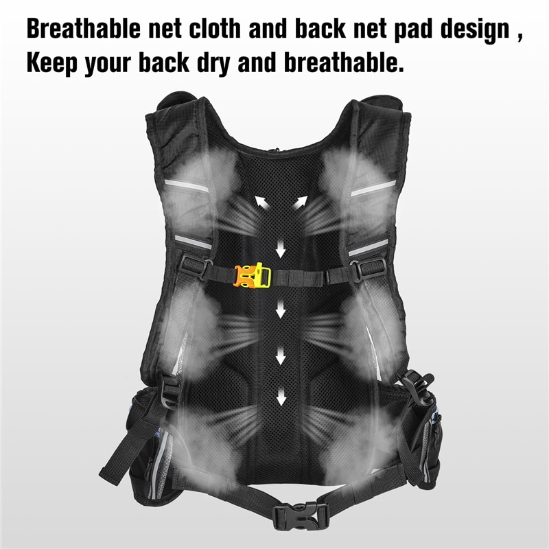 ovest bicicletta 10L sport Zaini Bici Pieghevole Borsa Da Viaggio Sacchetto di Alpinismo Delle Donne Degli Uomini Zaino Tenere Riciclaggio Della Bicicletta Del Sacchetto di Acqua