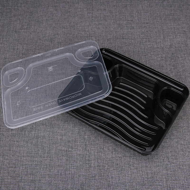 Disposable takeaway meal box packing box: Black