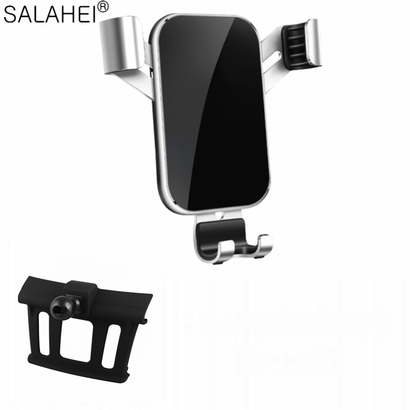 Mobile Phone Holder For Nissan Qashqai J11 X-trail Rogue T32 Dashboard Mount GPS Phone Holder Stand Clip: silver