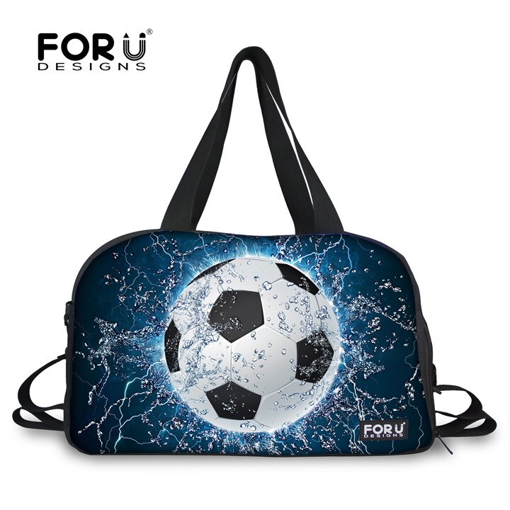 FORUDESIGNS Sporttas Heren Sport Tassen voor Fitness 3D Voetbal Afdrukken Outdoot Training Athletic Tas Yoga Mat Schoudertas Bolsa: H230T