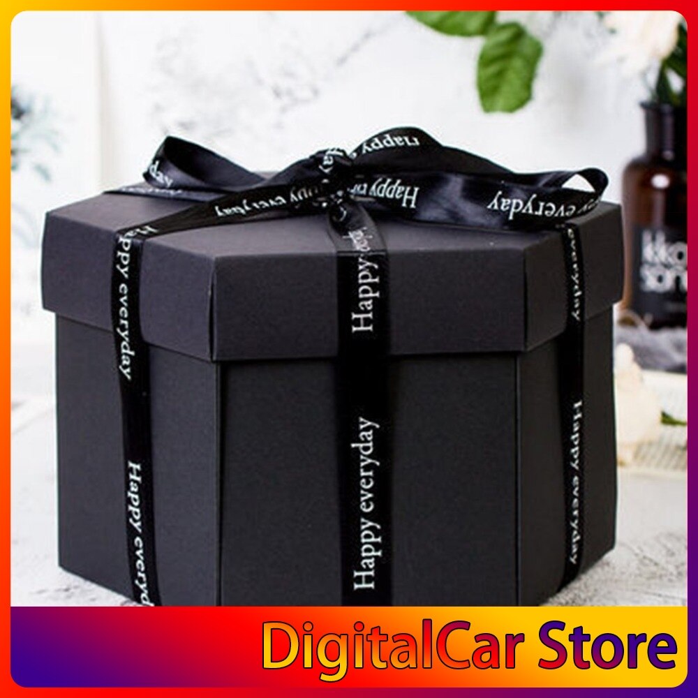 DIY Explosion Photo Album Handmade Hexagonal Explosion Box For Family Friends Scrapbook Festival Lovers