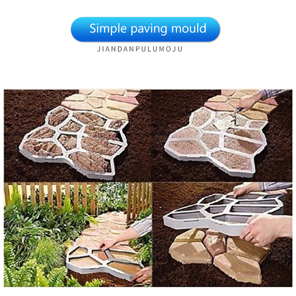 Moules à béton pour chaussée de sol, jardin, marche, bricolage, pavage manuel, ciment, brique, route, pierre, jardinage à domicile, Patio, fabricant d&#39;outils
