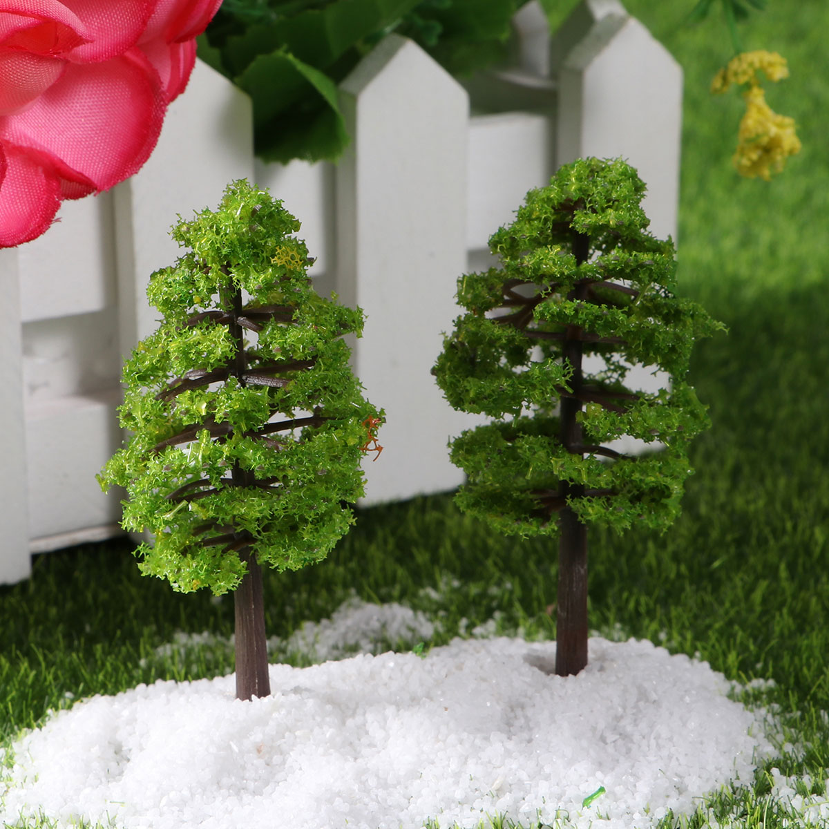 10 pcs Simulation Pine Tree Fairy Artificial Tree Micro Landscape Decor Wedding Christmas Decoration Party DIY Supplies