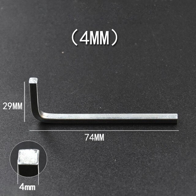 1 sztuk L kształt kwadratowy klucz głowy garnitur 3-10mm klucz kwadratowy 4 punkt klucz śrubokręt zestaw dla bezpieczeństwa śrubin samogwintujące napęd: 4mm