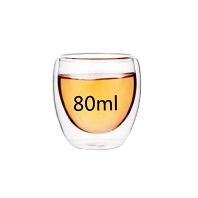 Loodvrije handgemaakte waterfles koffiekopjesset hittebestendige dubbelwandige glazen beker bier handgemaakte bierpul thee whisky glazen beker: Scgrblb -80ml