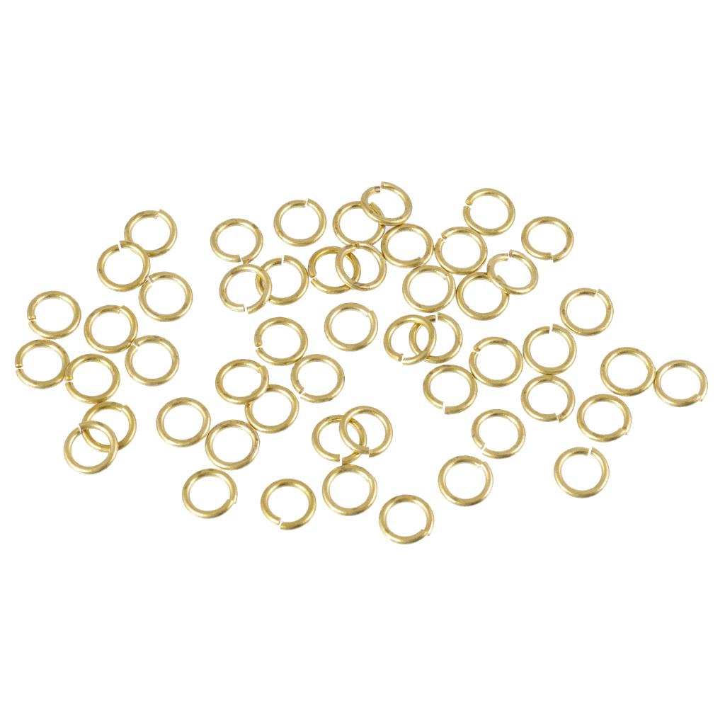 50 Stuks Oude Gouden Sleutel Houders Split Ringen Jump Sleutelhangers Sleutelhanger Sleutelhanger Bevindingen