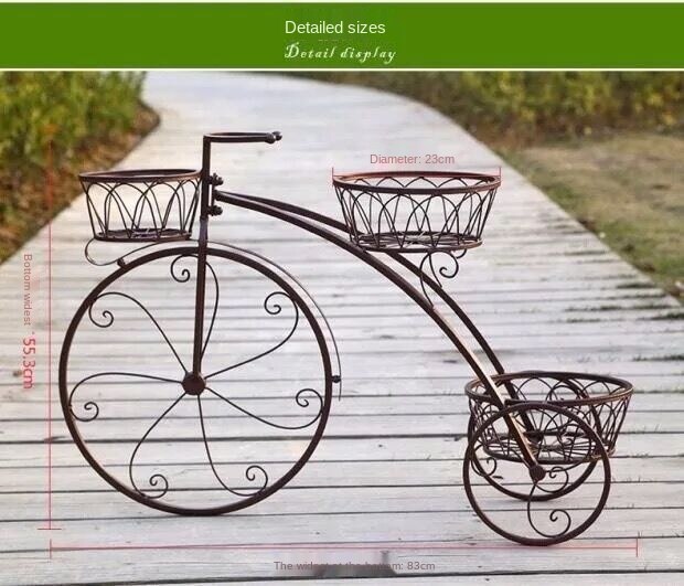 Eisen Anlage Regal Blume Gestell nordisch Metall Boden Regal Multi-schicht Fahrrad Metall verwöhnen Pflanzen Stehen Außen Metall Garten dekore