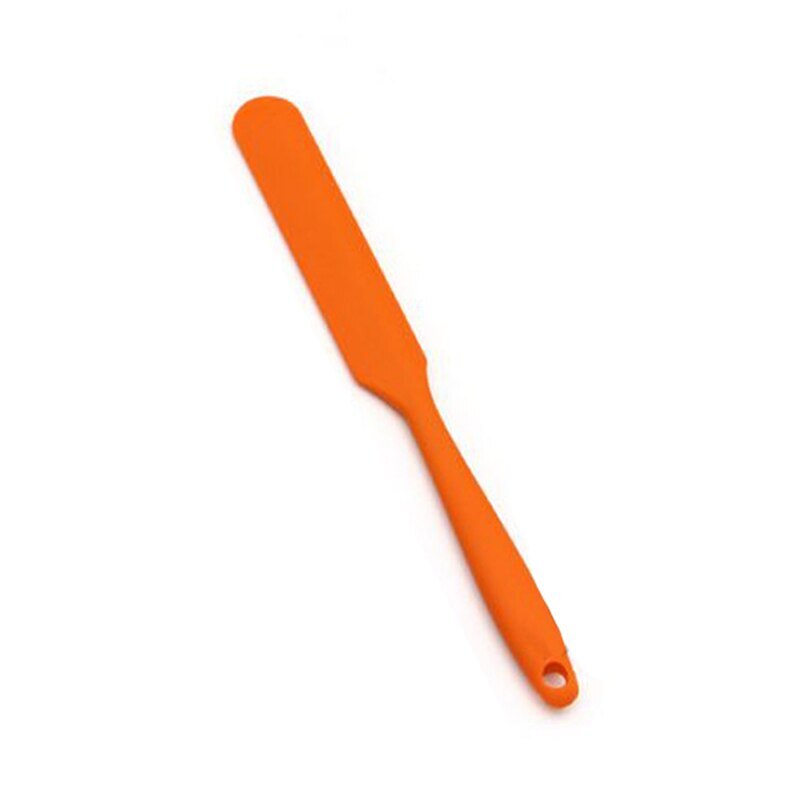 Heat Resistant Cake Cream Butter Spatula Mixing Batter Scraper for Baking Cooking Mixing Batter Scraper Butter Scraper Spreader: orange