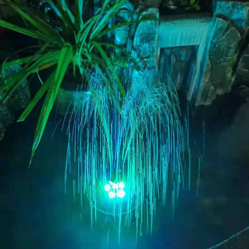 3.8W Drijvende Solar Fontein Led Verlichting Vijver Decor Tuin Fontein Pomp Met 7 Led Verlichting Water Stijlen