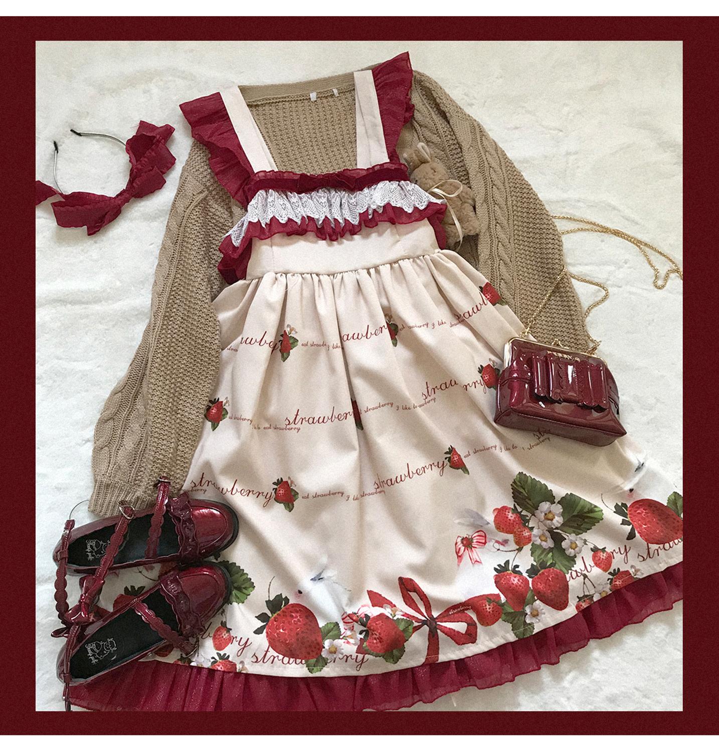 Kawaii Girl Gothic Ruffle Cosplay Jsk Vintage Dress Princess Tea Party Lace Sweet Bowknot Printing Jsk Lolita Cos Cute Dress