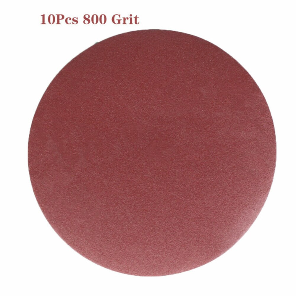 10pcs 5inch/125mm 40-2000Grit Round Shape Disk Sand Sheets Sandpaper Polishing: Purple