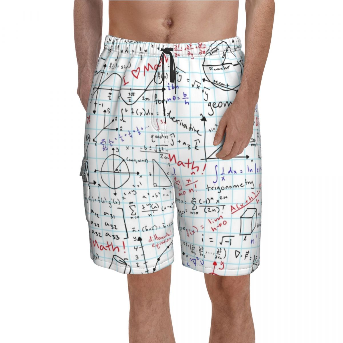 Math Board Shorts Wiskunde Huiswerk Strand Shorts ... – Grandado